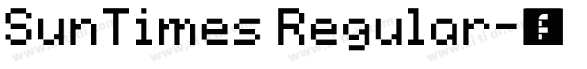 SunTimes Regular字体转换